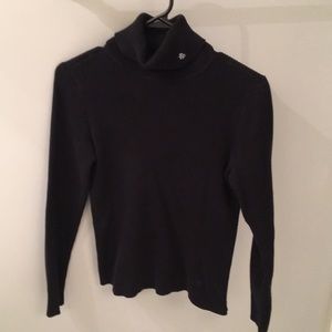 Ralph Lauren Black rib knit turtleneck